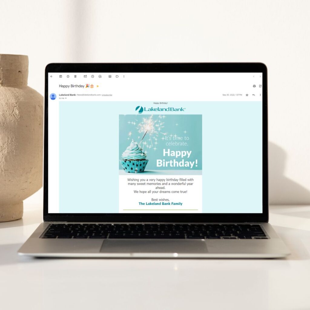 Laptop with an Email Open